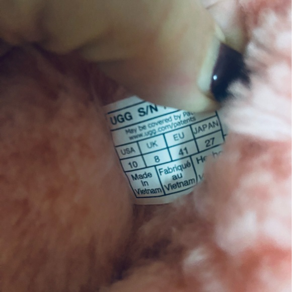 Ugg Short Boots Sz10 Women’s Salmon Color w/ Satin Bows - Picture 5 of 6